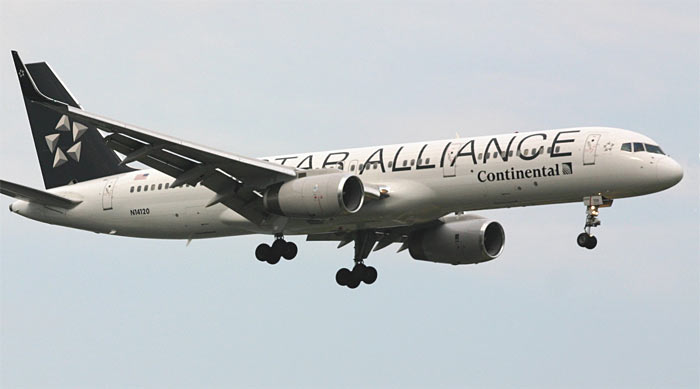 Boeing 757 Continental Airlines / Star Alliance